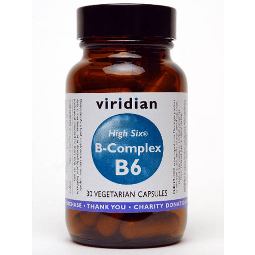 HIGH SIX Vitamin B6 with 30 Vcaps