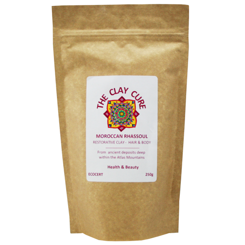 Moroccan Rhassoul Restorative Clay for Hair & Body 250g by The Clay