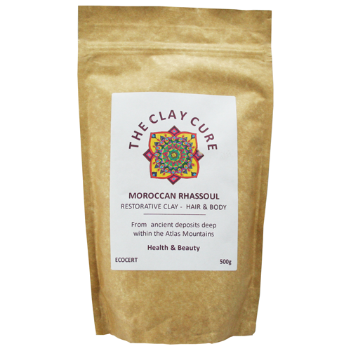 Moroccan Rhassoul Restorative Clay for Hair & Body 500g by The Clay