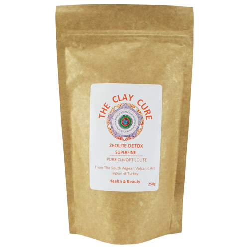Zeolite Detox Superfine 250g Pure Clinoptilolite by The Clay Cure Company