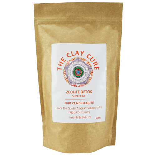 Zeolite Detox Superfine 500g Pure Clinoptilolite by The Clay Cure Company